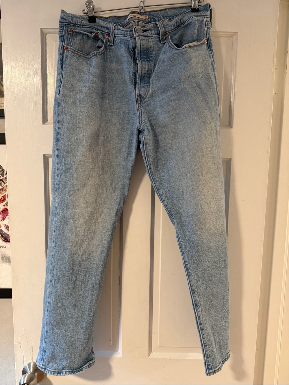Levi's Wedgie Light Blue Straight Leg Jeans
